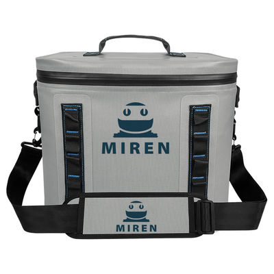 Grigio chiaro 30 lattine Soft Sided Cooler impermeabile per campeggio Picnic OEM ODM