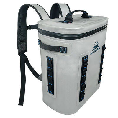 Zaino impermeabile Soft Coolers Grigio chiaro Capacità 20L Materiale TPU