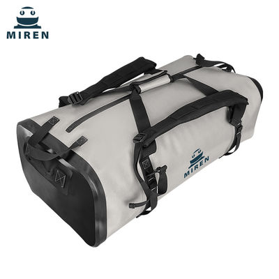 Borsone Dry Bag resistente all'acqua 70 litri Colore grigio chiaro Materiale TPU