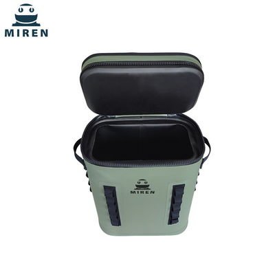 Zaino refrigerante a tenuta stagna Hypalon verde 25L per picnic in campeggio