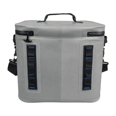 Borsa termica portatile leggera da 20 litri di colore grigio chiaro per barbecue in campeggio