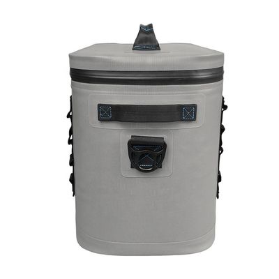 Borsa termica portatile leggera da 20 litri di colore grigio chiaro per barbecue in campeggio