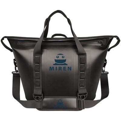 Borsa termica per pranzo nera OEM, dispositivo di raffreddamento isolato dalla parte morbida per il campeggio all'aperto