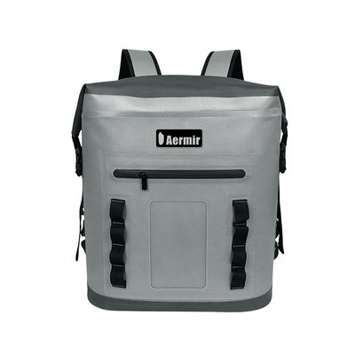 Zaino per borsa termica in tessuto non tessuto di colore grigio chiaro per picnic all'aperto