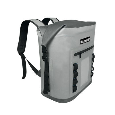 Zaino per borsa termica in tessuto non tessuto di colore grigio chiaro per picnic all'aperto