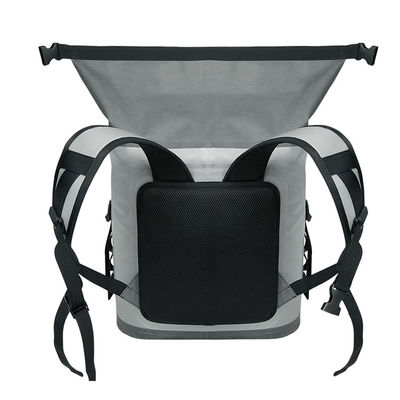 Zaino per borsa termica in tessuto non tessuto di colore grigio chiaro per picnic all'aperto