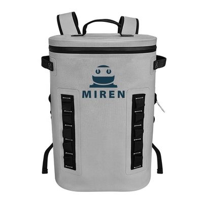 Colore grigio chiaro dello zaino del dispositivo di raffreddamento molle del ghiaccio dell'isolamento per il ODM di campeggio all'aperto