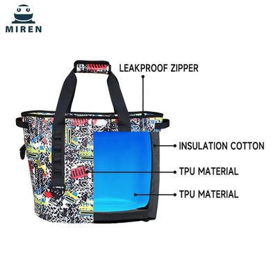 Borsa termica da picnic refrigerata da 30 litri resistente all'acqua per gite
