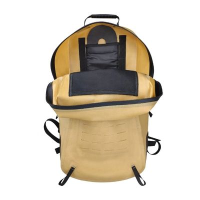 25l giallo che fa un'escursione zaino, zaino d'escursione resistente all'acqua materiale TPU 840D