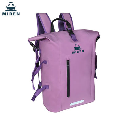 500D Materiale PVC impermeabile sacchetto asciutto zaino colore viola Capacità 30L