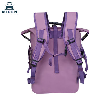 500D Materiale PVC impermeabile sacchetto asciutto zaino colore viola Capacità 30L