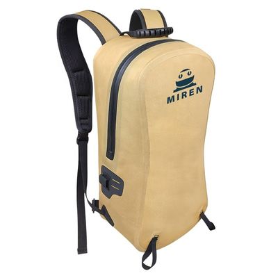 Zaino impermeabile in TPU giallo personalizzato per il campeggio da arrampicata