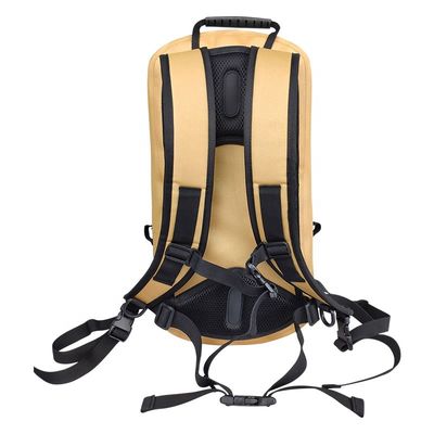 Zaino impermeabile in TPU giallo personalizzato per il campeggio da arrampicata