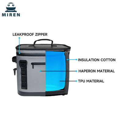 Borsa termica termica da 24 lattine con tasca frontale in materiale Hypalon