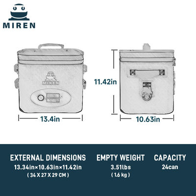 Popolare borsa di raffreddamento soft 14L personalizzabile con audio bluetooth.